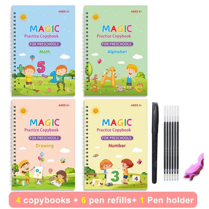 Magic Practice Copybook Set (4 Books)
📚 طقم كتب التدريب السحرية للأطفال (٤ كتب)